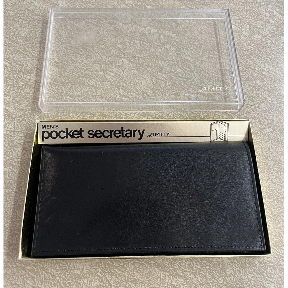 Vintage Amity Wallet Notepad Billfold NEW Deadstock Beechcraft Notepad & Pen Set